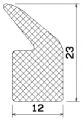 MZS 25054 - EPDM sponge rubber profiles - Door-frame profiles