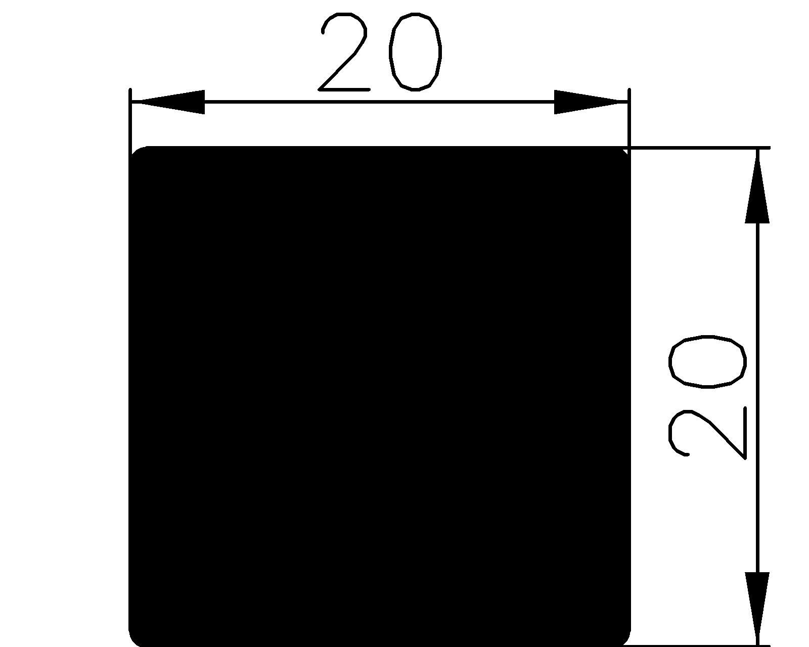 13200350KG - rubber profiles - Square profiles