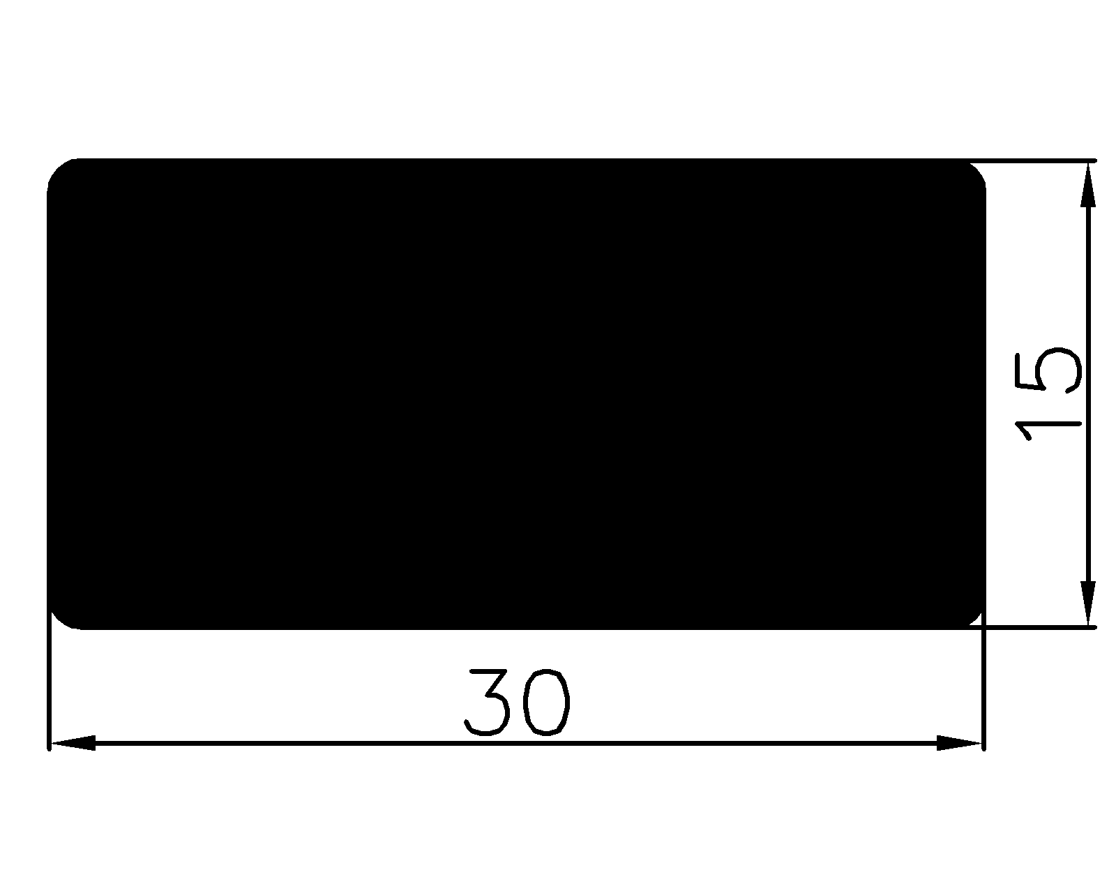 13870350KG - rubber profiles - Square profiles
