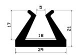TU1- 0676 - rubber profiles - U shape profiles