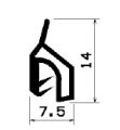 Z1 -0575 - rubber profile - Door-frame profiles