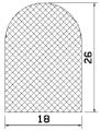 50200 - silicone sponge profiles - Semi-circle, D-profiles 50200 - silicone sponge profiles - Semi-circle, D-profiles