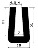 TU1- 1370 - rubber profiles - U shape profiles
