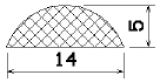 50340 - silicone sponge profiles - Semi-circle, D-profiles 50340 - silicone sponge profiles - Semi-circle, D-profiles