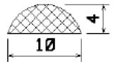 50490 - silicone sponge profiles - Semi-circle, D-profiles 50490 - silicone sponge profiles - Semi-circle, D-profiles