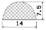 50550 - silicone sponge profiles - Semi-circle, D-profiles 50550 - silicone sponge profiles - Semi-circle, D-profiles