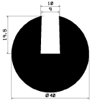 TU1- 2489 - rubber profiles - U shape profiles