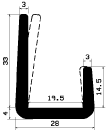 TU1- 2491 - rubber profiles - U shape profiles