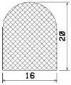50016 - silicone sponge profiles - Semi-circle, D-profiles 50016 - silicone sponge profiles - Semi-circle, D-profiles