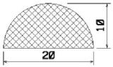 50110 - silicone sponge profiles - Semi-circle, D-profiles 50110 - silicone sponge profiles - Semi-circle, D-profiles