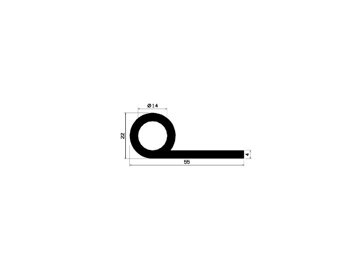 FN 2181 - EPDM profiles - Flag or 'P' profiles