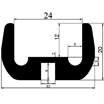 SO - G269 33×20 mm - Other gasket profiles