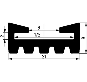 SE - G578 21×9 mm - Clip profiles