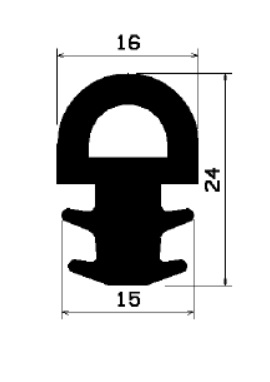 Z1 -1783 - rubber profile - Door-frame profiles
