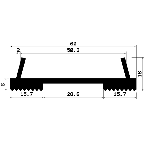 F - 2005 1B= 25 m - EPDM profiles - Layer and insulator profiles