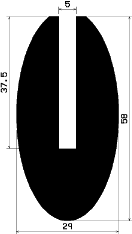 TU1- 0694 - rubber profiles - U shape profiles