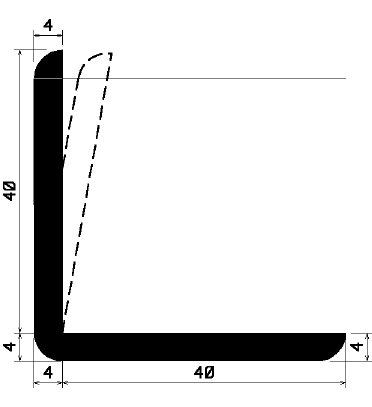 Wi 1996 - gumi profilok - Szögalakú profil / L-profil