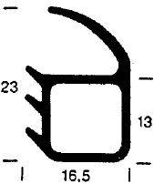 Z1 -1015 - rubber profile - Door-frame profiles