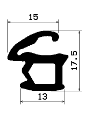 Z1 -1851 - rubber profile - Door-frame profiles