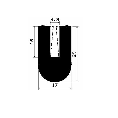 TU1- 2657 - rubber profiles - U shape profiles