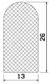 MZS 25420 - EPDM sponge profiles - Semi-circle, D-profiles