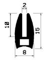 TU1- 0852 - rubber profiles - U shape profiles