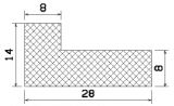 MZS 25259 - sponge rubber profiles - Angle shape profiles