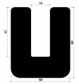 TU1- 1231 - rubber profiles - U shape profiles