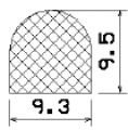MZS 25490 - EPDM sponge profiles - Semi-circle, D-profiles