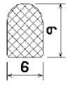 MZS 25513 - EPDM sponge profiles - Semi-circle, D-profiles