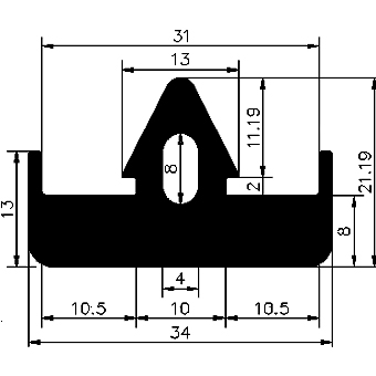 AU - G253 - EPDM profiles - Spacer and bumper profiles