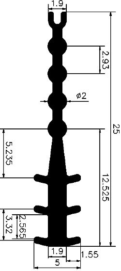 SO - G491 25×5 mm - Other gasket profiles